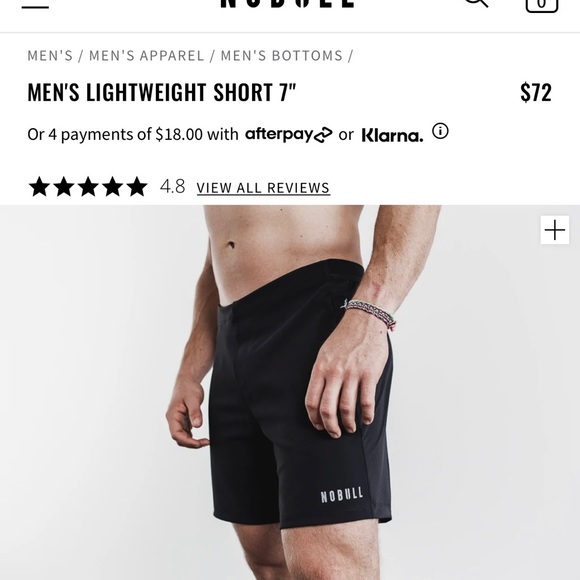 NOBULL Shorts Nwt Nobull Mens Lightweight Short M Poshmark